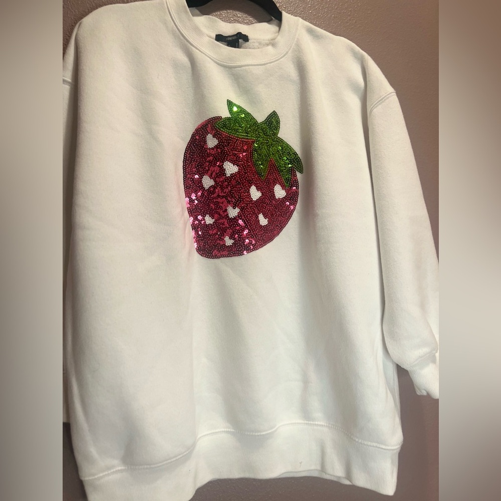 Forever 21 Strawberry Sweatshirt